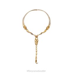 Tiffany Scorpion Necklace Unisex 0J0F240 Jewelry in Yellow Gold