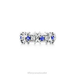 Tiffany Sixteen Stone Ring Unisex 0J0F1472 Jewelry