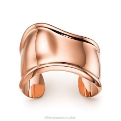 Tiffany Small Bone Cuff Unisex 0J0F1015 Jewelry in 18k Rose Gold