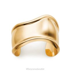 Tiffany Small Bone Cuff Unisex 0J0F1183 Jewelry in 18k Gold