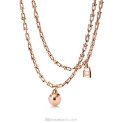 Tiffany Small Wrap Necklace Unisex 0J0F460 Jewelry in Rose Gold