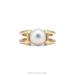 Tiffany South Sea Pearl Ring in 18k Gold Unisex 0J0F1920 Jewelry