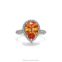 Tiffany Spessartine Ring Unisex 0J0F1687 Jewelry in Platinum
