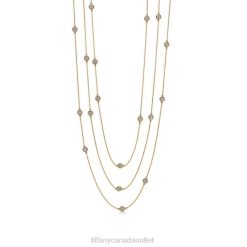 Tiffany Sprinkle Necklace Unisex 0J0F195 Jewelry in Yellow Gold