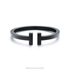 Tiffany Square Bracelet Unisex 0J0F1381 Jewelry in Black-coated Steel