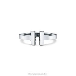 Tiffany Square Ring Unisex 0J0F1477 Jewelry in Silver