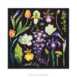 Tiffany Square Scarf Unisex 0J0F2470 Accessories in Black Silk