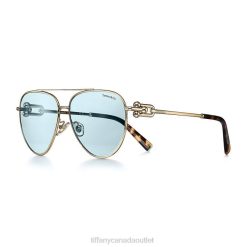 Tiffany Sunglasses Unisex 0J0F2512 Accessories in Pale Gold-colored Metal