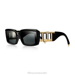 Tiffany Sunglasses Unisex 0J0F2523 Accessories in Black Acetate with Dark Gray Lenses