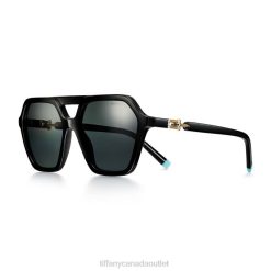 Tiffany Sunglasses Unisex 0J0F2534 Accessories in Black Acetate with Dark Gray Lenses