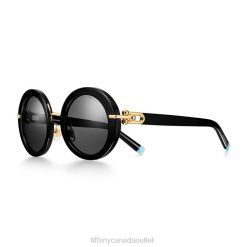 Tiffany Sunglasses Unisex 0J0F2536 Accessories in Black Acetate with Dark Gray Lenses