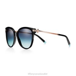 Tiffany Sunglasses Unisex 0J0F2549 Accessories in Black Acetate with Gradient Tiffany Blue Lenses