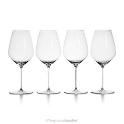 Tiffany Syrah Wine Glass Unisex 0J0F2218 Home Decor in Crystal Glass, Set of Four
