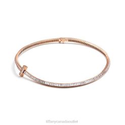 Tiffany T1 Diamond Necklace Unisex 0J0F341 Jewelry in 18k Rose Gold