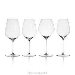 Tiffany Tasting Glass Unisex 0J0F2189 Home Decor in Crystal Glass, Set of Four