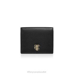 Tiffany Trifold Wallet Unisex 0J0F2432 Accessories in Black Leather