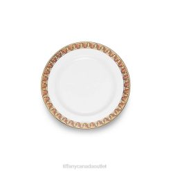 Tiffany True Bread and Butter Plate Unisex 0J0F2057 Home Decor with a Hand-painted Gold Rim