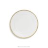 Tiffany True Dessert Plate Unisex 0J0F2049 Home Decor with a Hand-painted Gold Rim