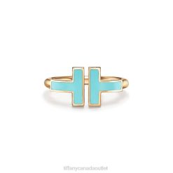 Tiffany Turquoise Wire Ring Unisex 0J0F1556 Jewelry in 18k Gold