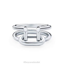 Tiffany Two-row Ring in Sterling Silver Unisex 0J0F1576 Jewelry