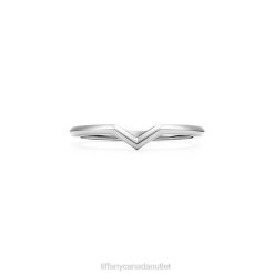 Tiffany V Band Ring Unisex 0J0F1647 Jewelry
