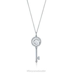 Tiffany Victoria Diamond Vine Key Unisex 0J0F406 Jewelry in Platinum
