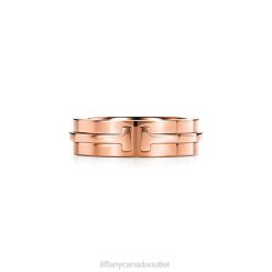 Tiffany Wide Ring Unisex 0J0F1775 Jewelry in 18k Rose Gold